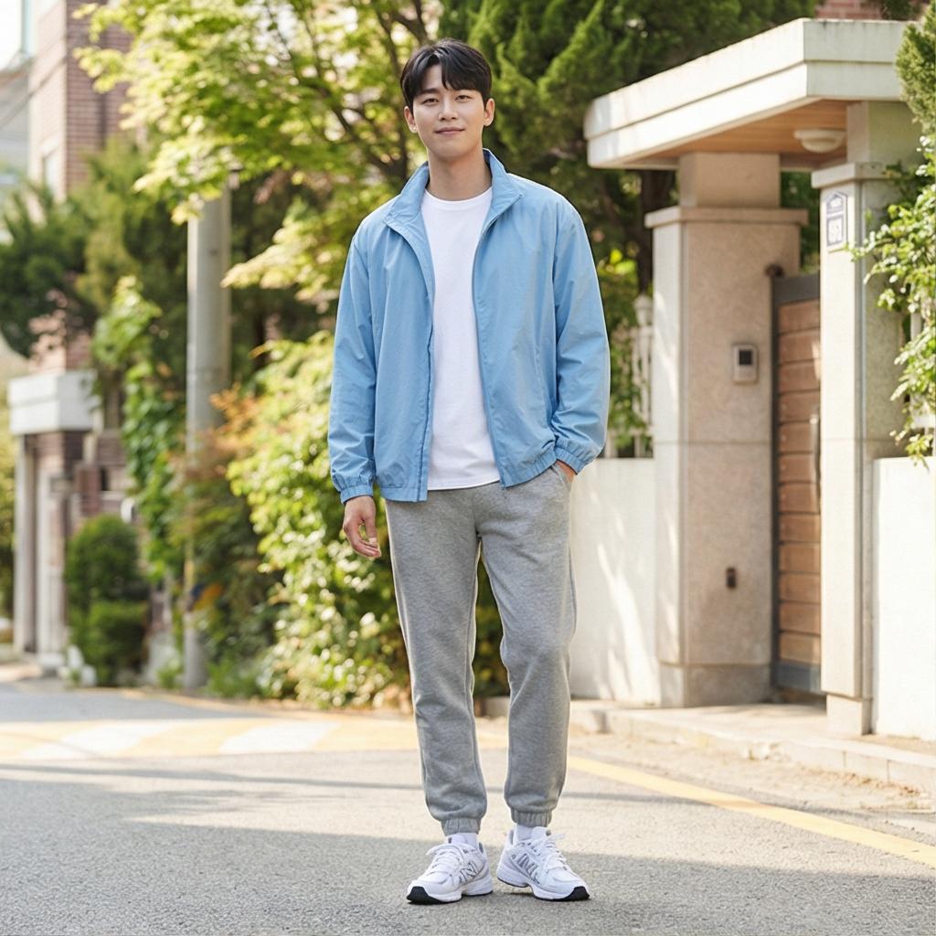 그레이 조거 팬츠: 편안한 꾸안꾸 스타일