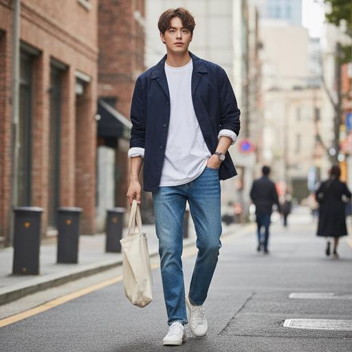 데님 팬츠: 꾸안꾸 데일리룩