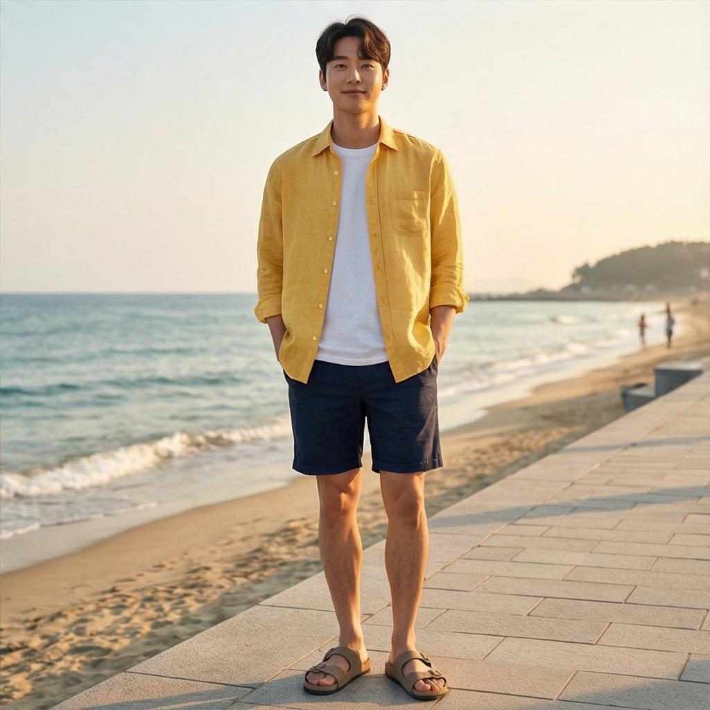 네이비 반바지: 시원한 휴가철 바캉스 스타일