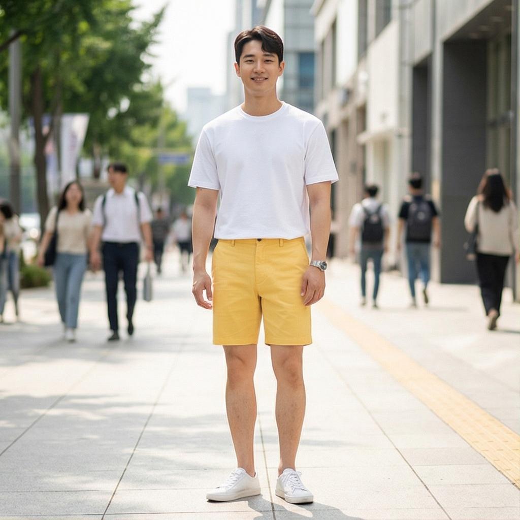 흰색 반팔 티셔츠: 시원한 데일리 스타일