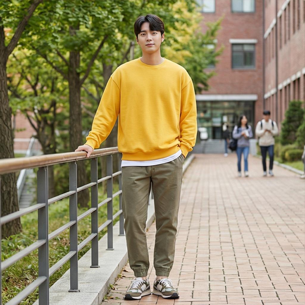 흰색 티셔츠: 편안한 데일리 캠퍼스 룩