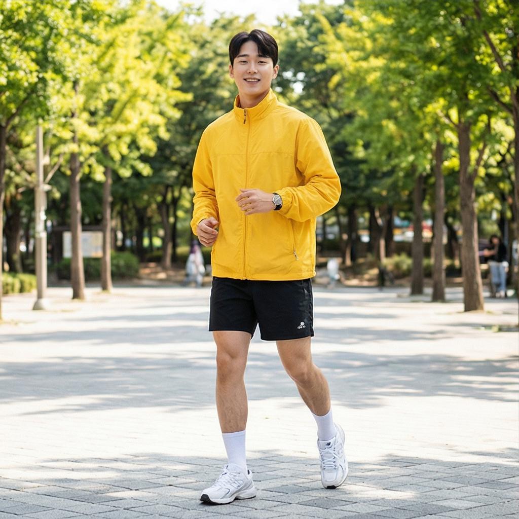 검정색 반바지: 활동적인 스포티 스타일