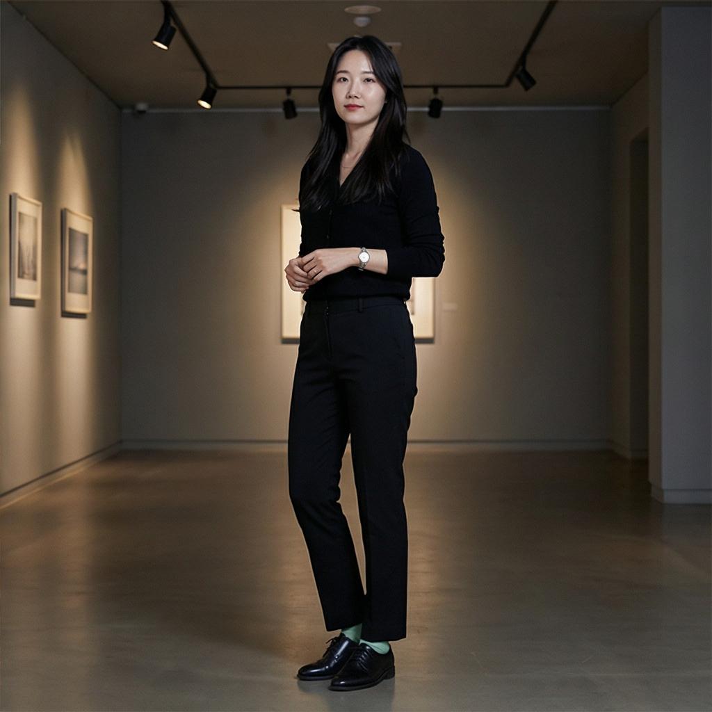 검정색 슬랙스: 모던한 미니멀 스타일
