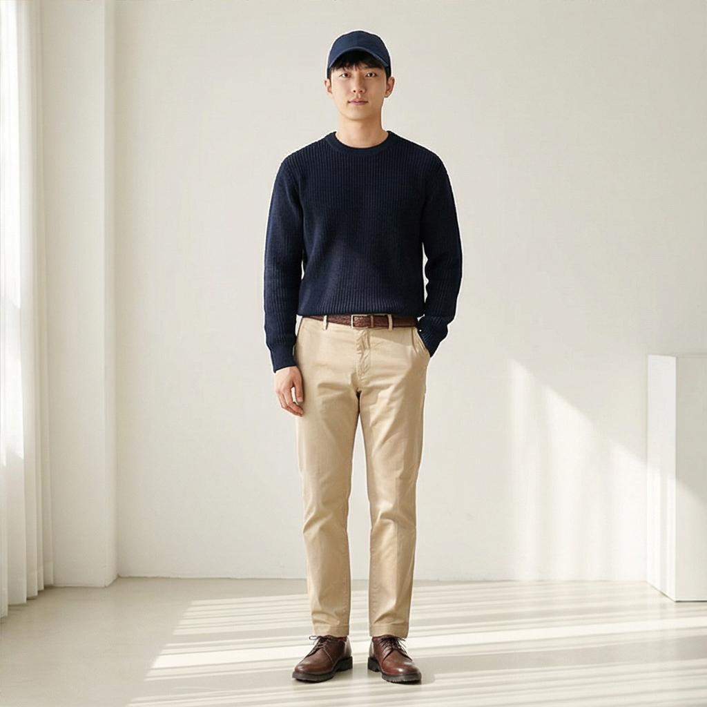 베이지 치노 팬츠: 클래식한 스타일