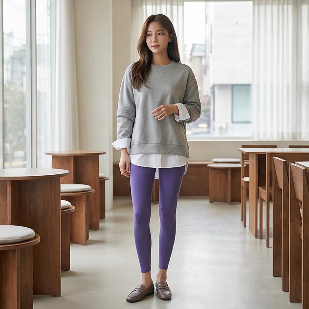 셔츠와 맨투맨: 깔끔한 캐주얼 데일리 스타일