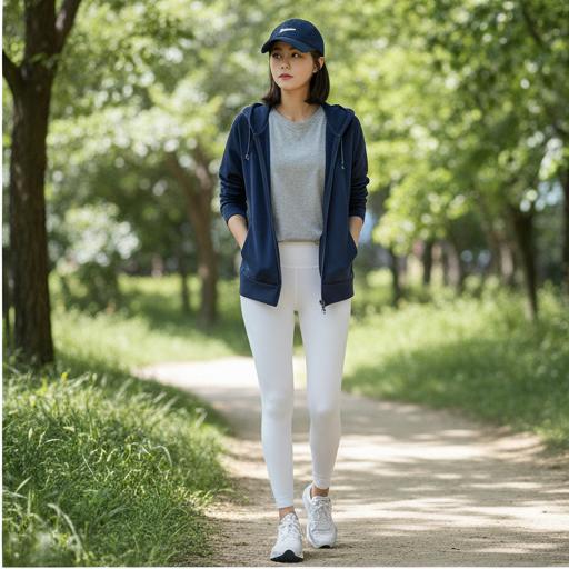 후드 집업 & 캡모자: 가벼운 산책에 어울리는 캐주얼룩