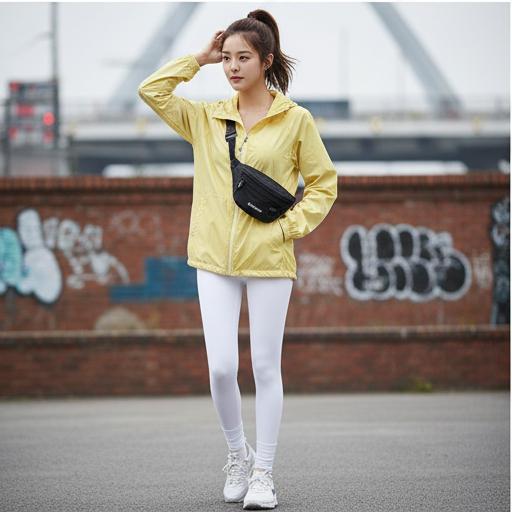 바람막이: 활동성을 강조한 애슬레저룩