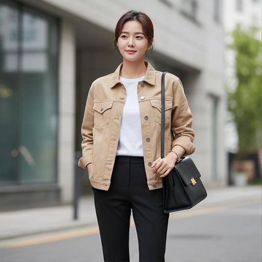 블랙 슬랙스: 단정함이 필요한 오피스룩