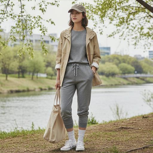 조거 팬츠: 편안한 근교 나들이룩