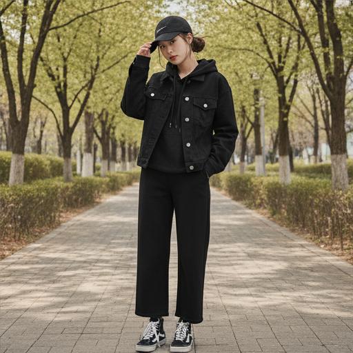 조거 팬츠 or 와이드 팬츠: 활동적이면서 개성 있는 캠퍼스룩