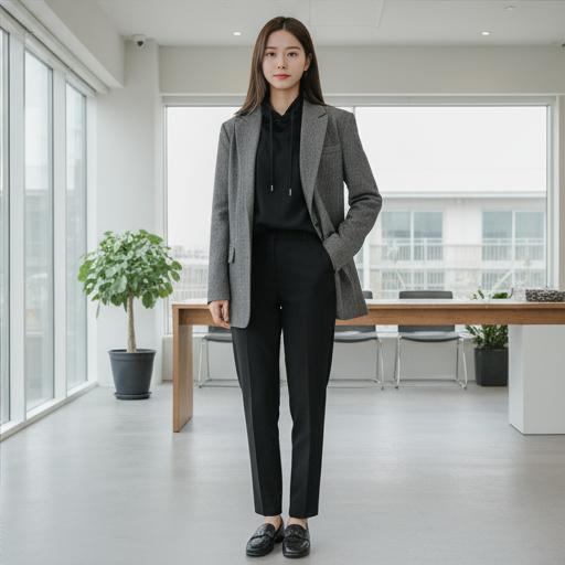블레이저 & 슬랙스: 출근도 가능한 스마트 캐주얼 스타일