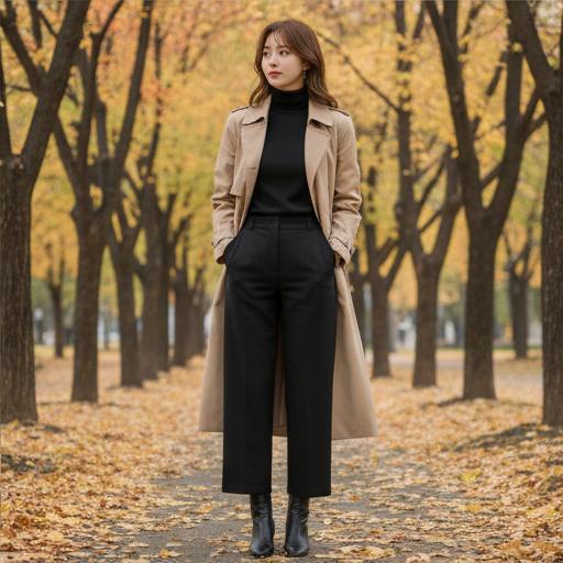 베이지 트렌치코트: 세련된 가을 데일리룩