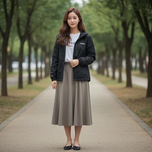 A스커트: 여성스러운 데일리룩