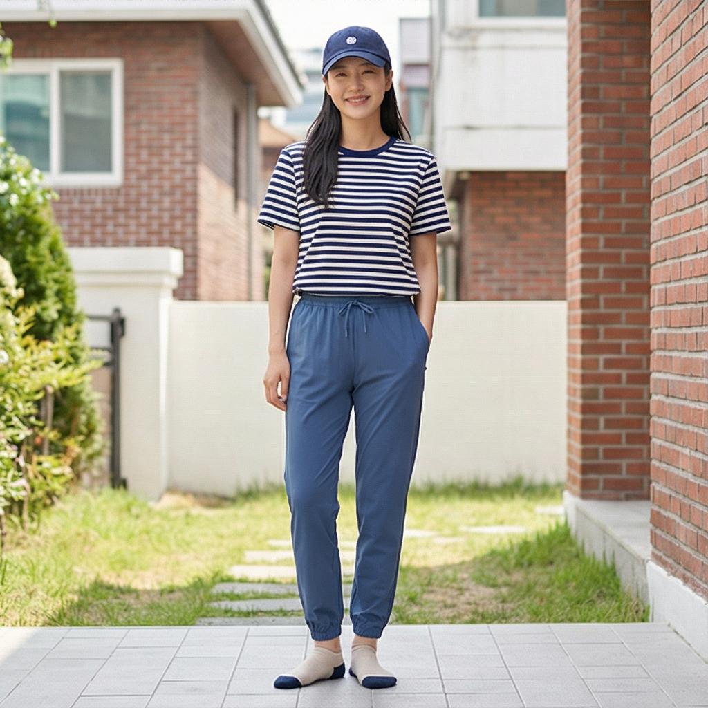 스트라이프 티셔츠: 경쾌한 나들이 스타일