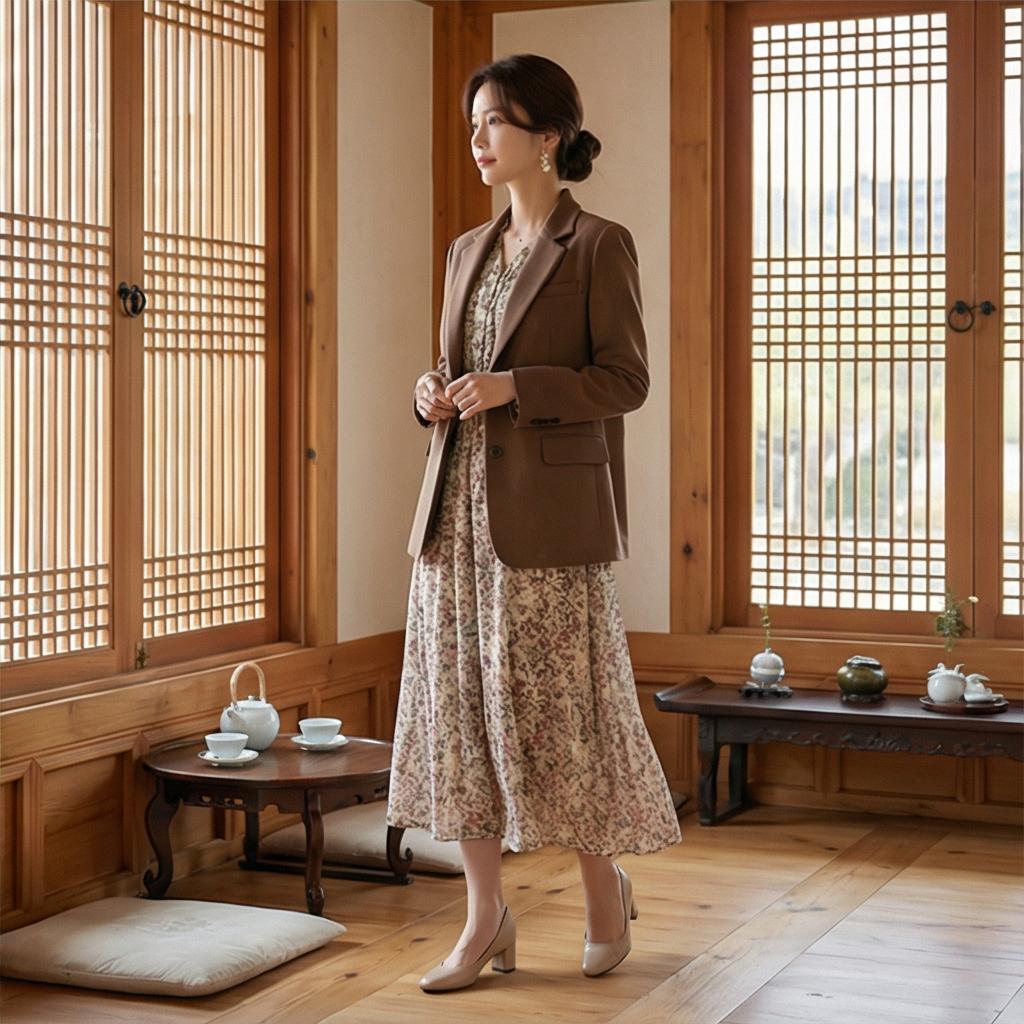 스트라이프 티셔츠: 경쾌한 캠퍼스 스타일