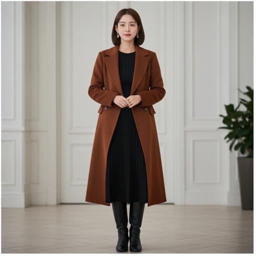 블랙 원피스 혹은 롱 스커트: 차분한 하객룩