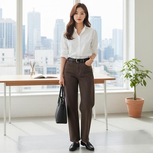 흰색 셔츠나 블라우스: 비즈니스 캐주얼룩