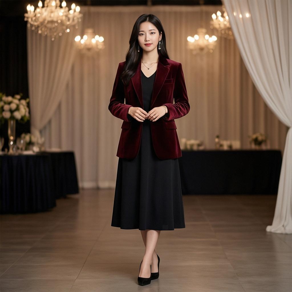 블랙 원피스: 우아한 하객 스타일