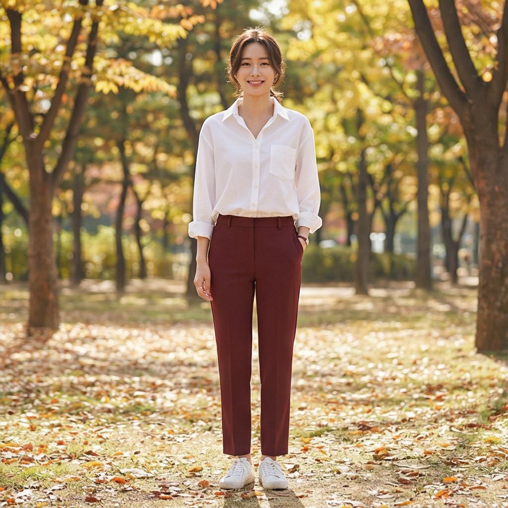 흰색 셔츠: 화사한 데일리 룩