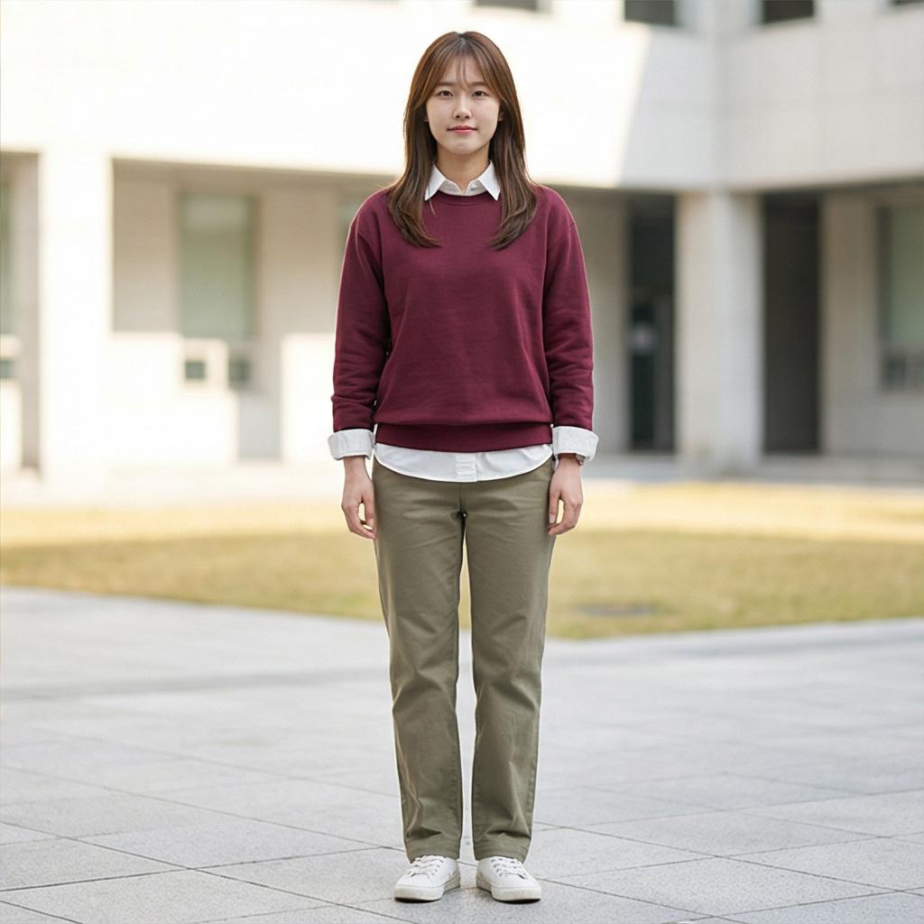 화이트 셔츠: 클래식한 레이어드 스타일