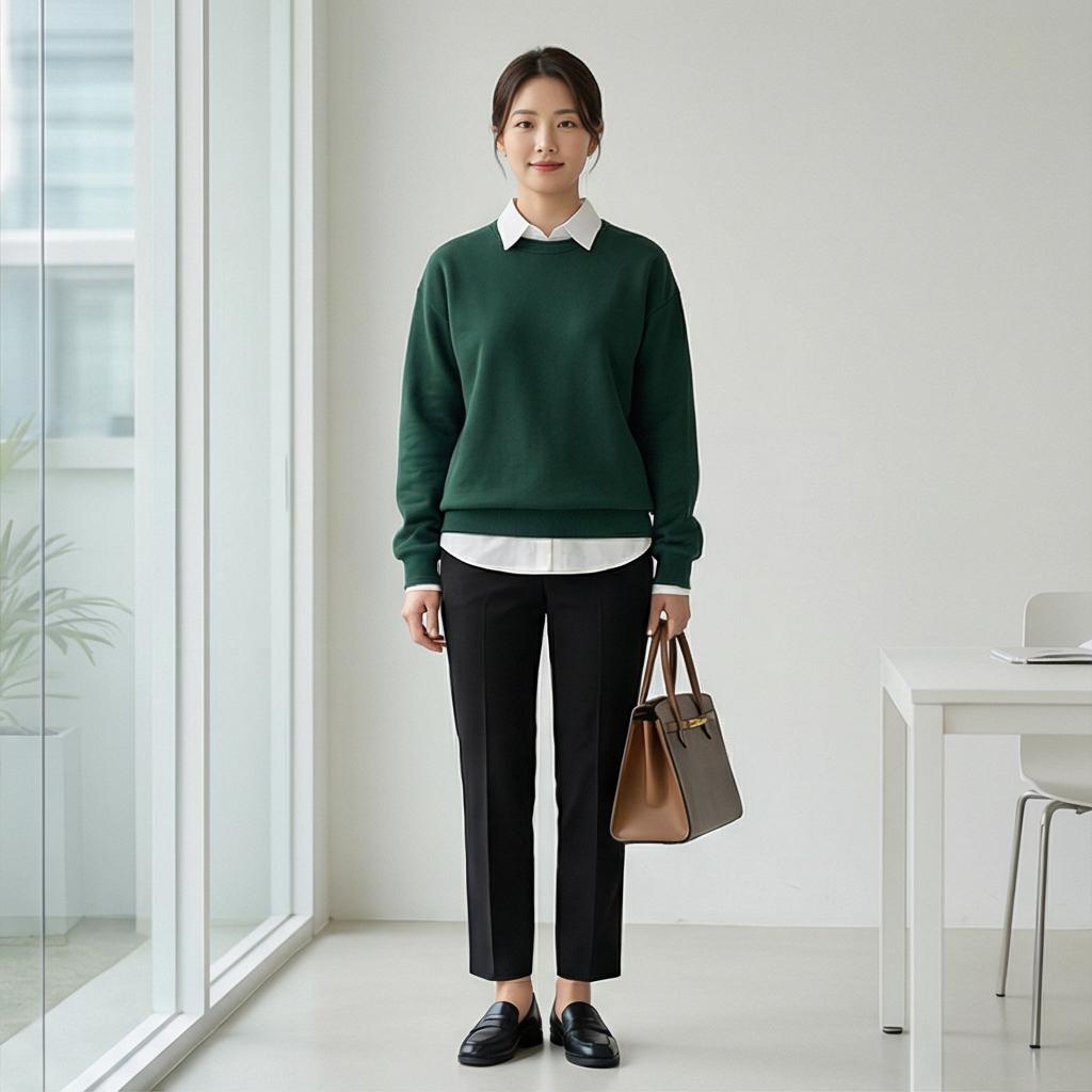 검정 슬랙스: 편안한 비즈니스 캐주얼 스타일