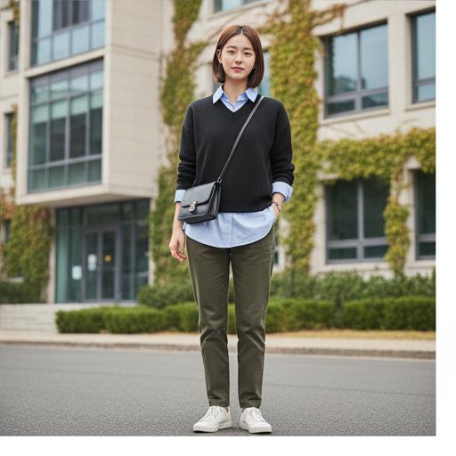 셔츠 레이어드: 센스 있는 캠퍼스룩 & 출근룩
