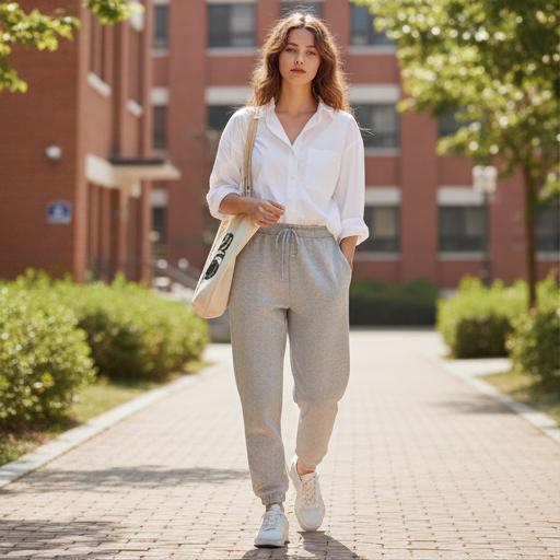 화이트 셔츠: 깔끔한 세미 캐주얼룩