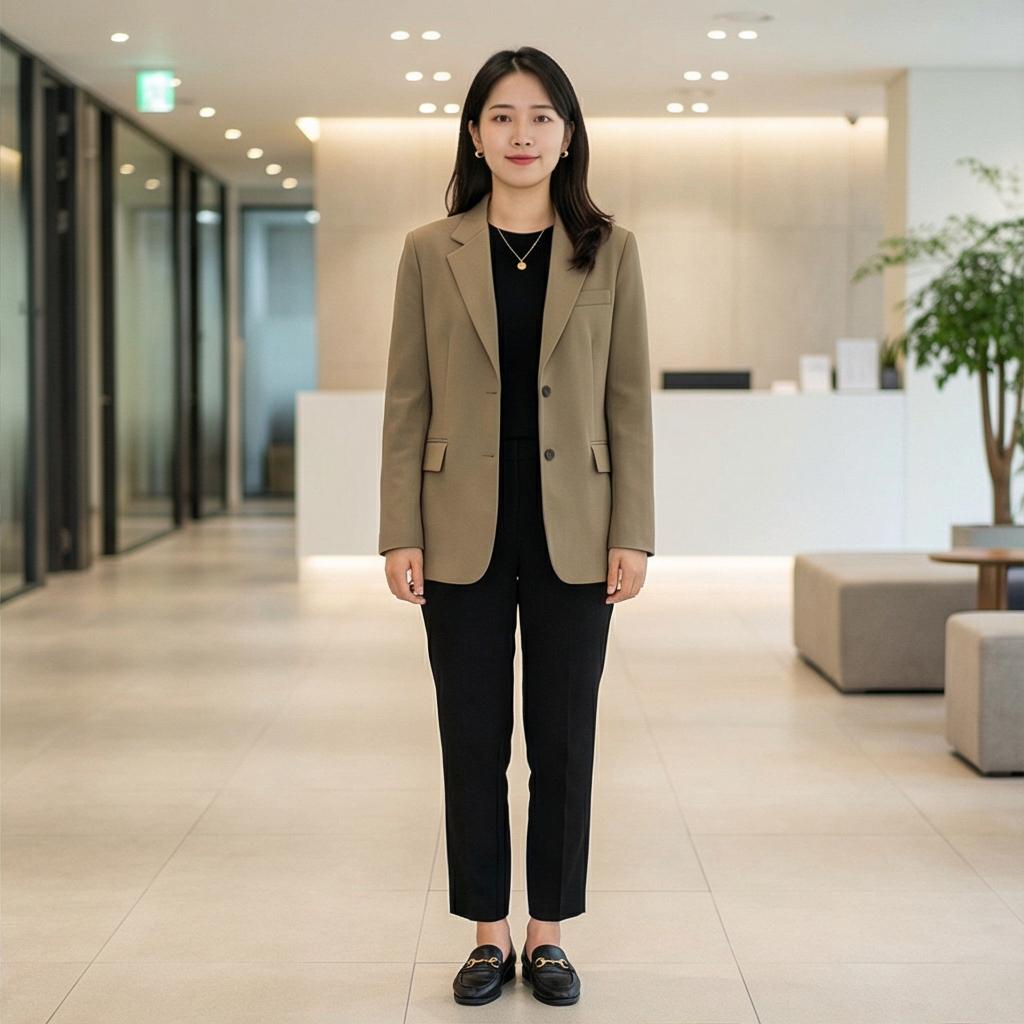 검정 슬랙스: 세련된 비즈니스 캐주얼룩