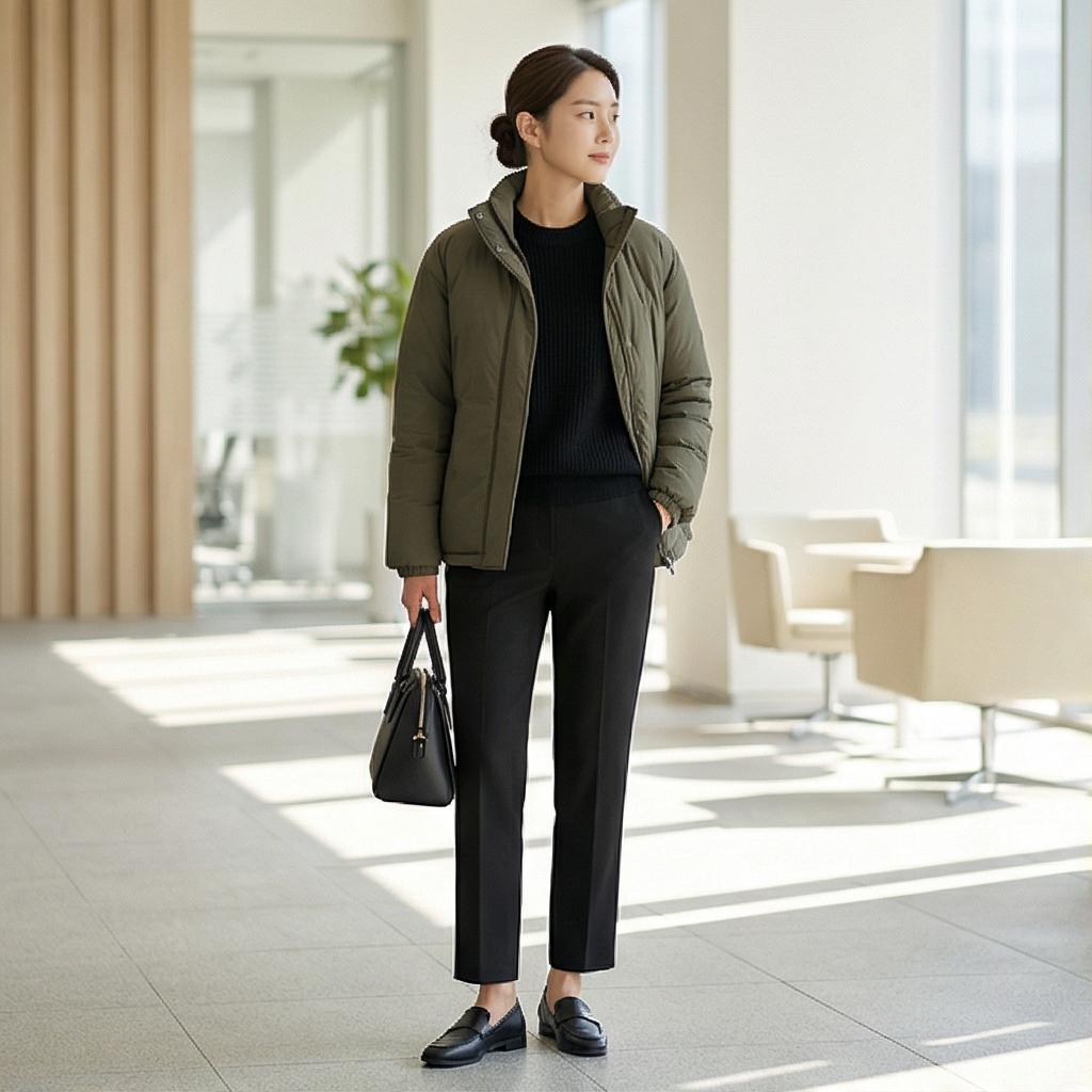 검정색 슬랙스: 깔끔한 오피스 룩