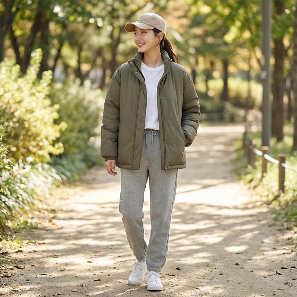 회색 트레이닝 팬츠: 편안한 데일리 스타일