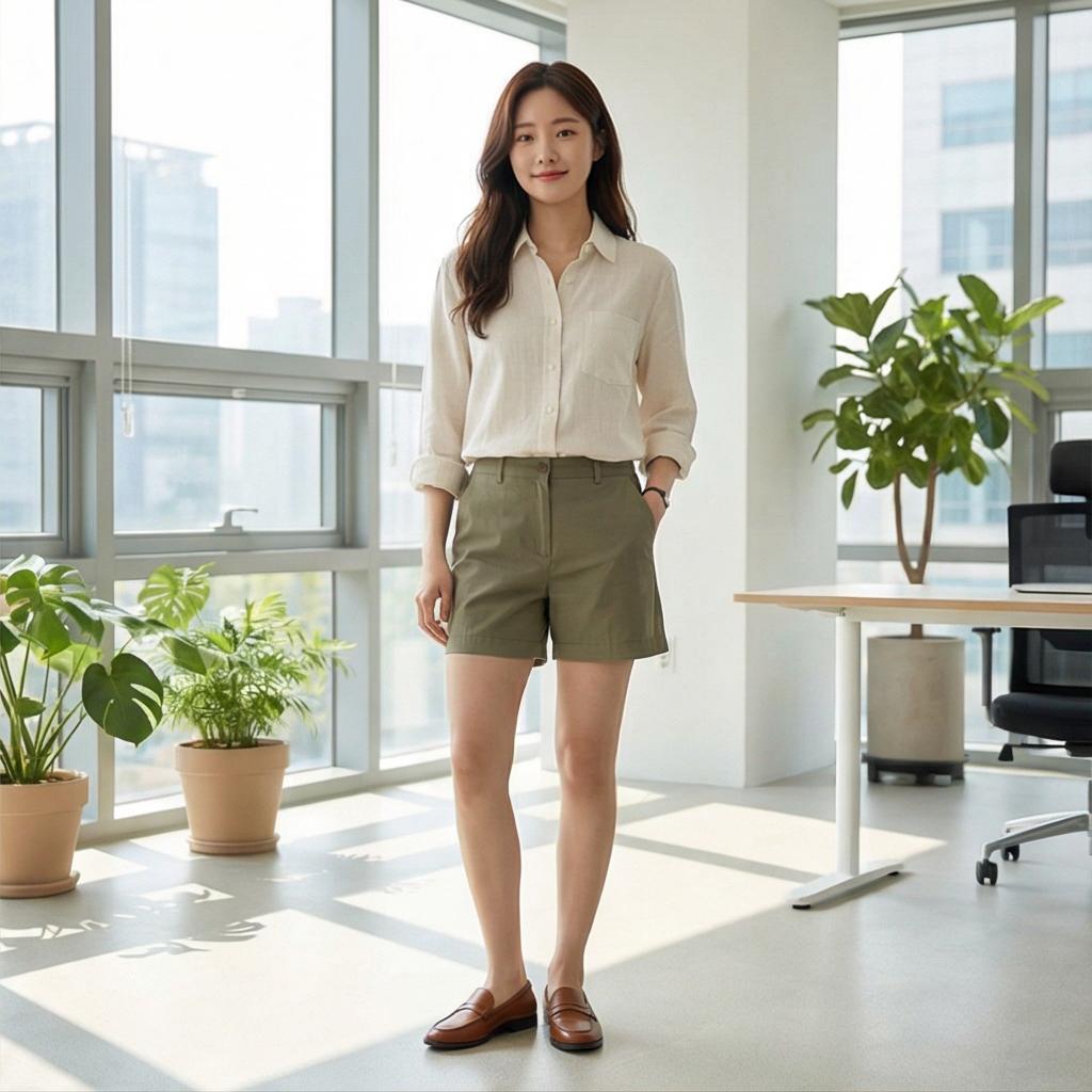 린넨 셔츠: 단정한 비즈니스 캐주얼 스타일