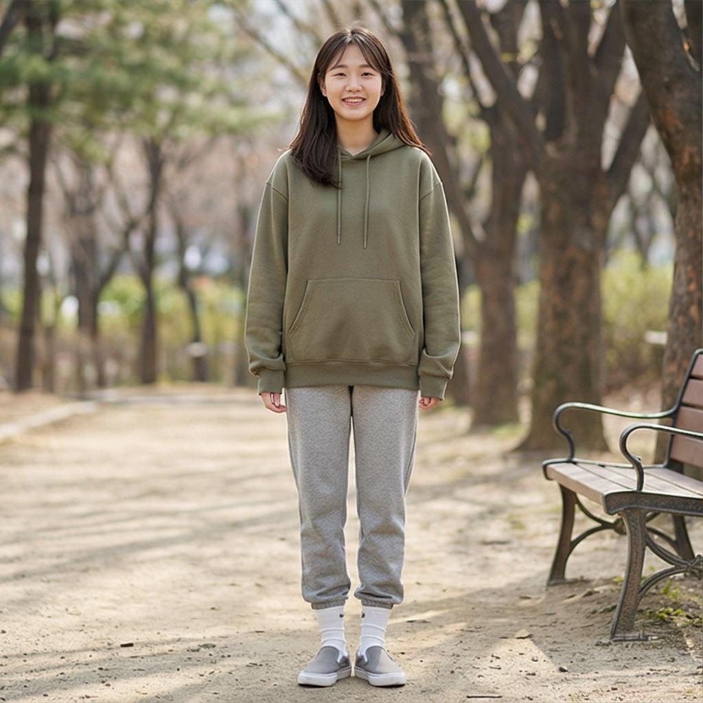 그레이 조거 팬츠: 편안한 나들이 스타일