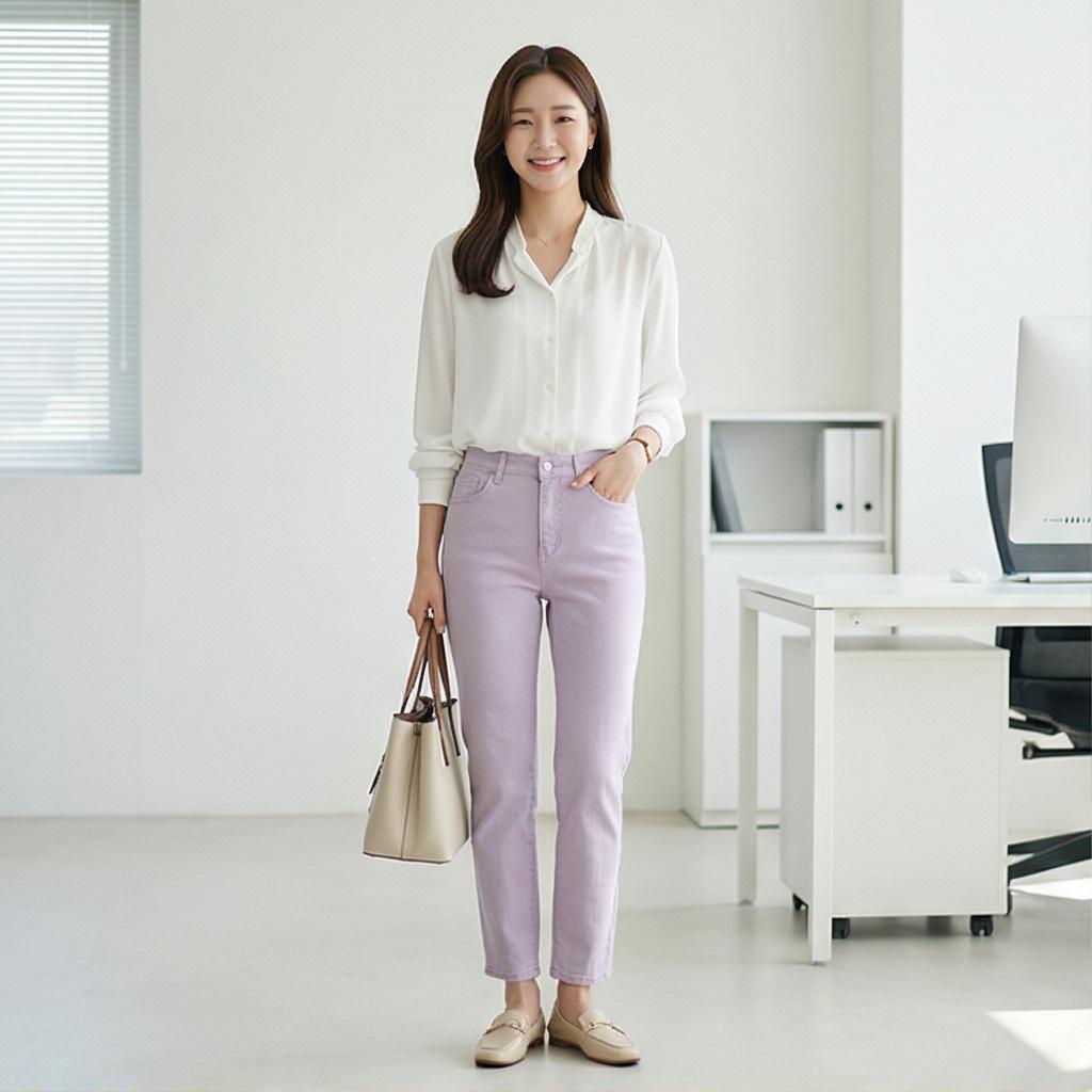 화이트 셔츠와 블라우스: 단정한 오피스 스타일