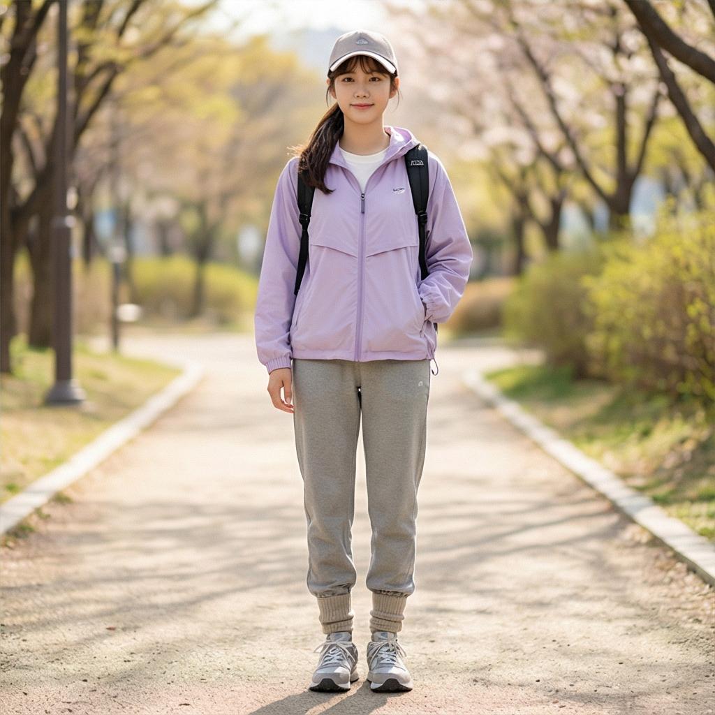 회색 트레이닝 팬츠: 감각적인 원마일 룩
