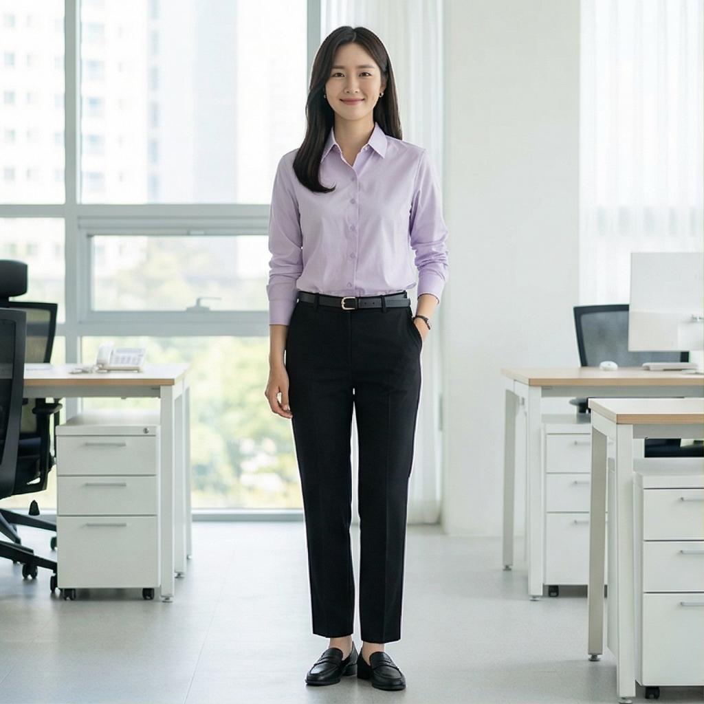 검정색 슬랙스: 깔끔한 오피스 룩