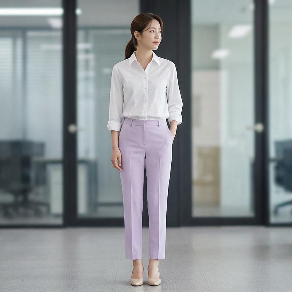 화이트 셔츠: 깔끔하고 단정한 오피스 룩