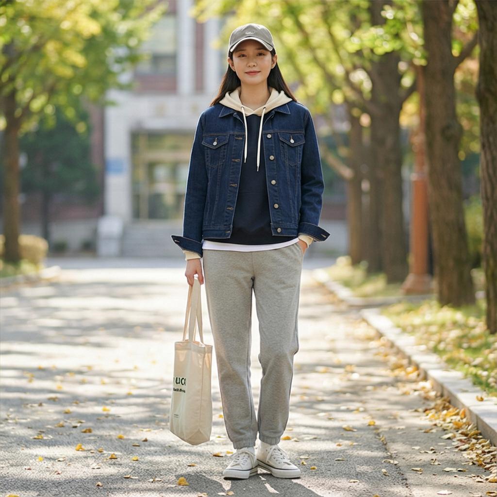 회색 조거 팬츠: 여유로운 캐주얼 스타일