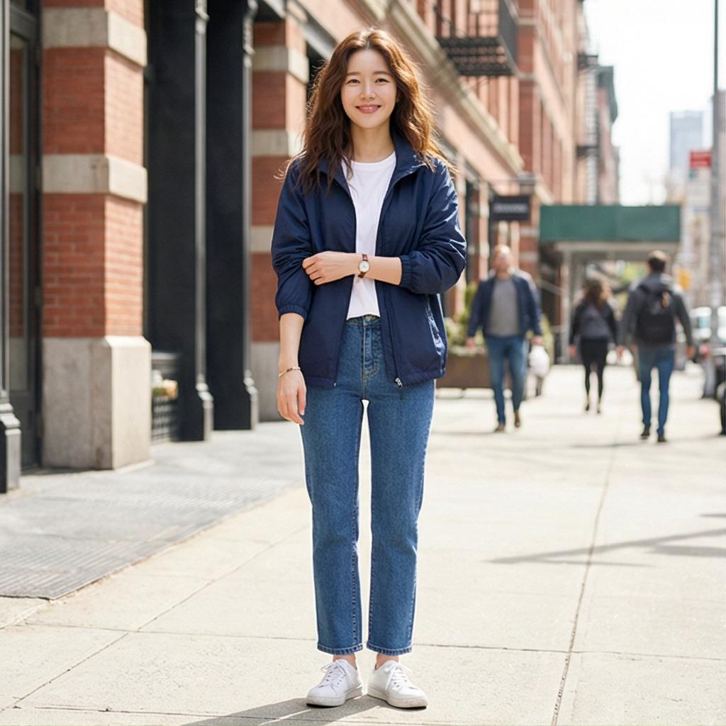 청바지와 흰색 티셔츠: 실패 없는 데일리룩