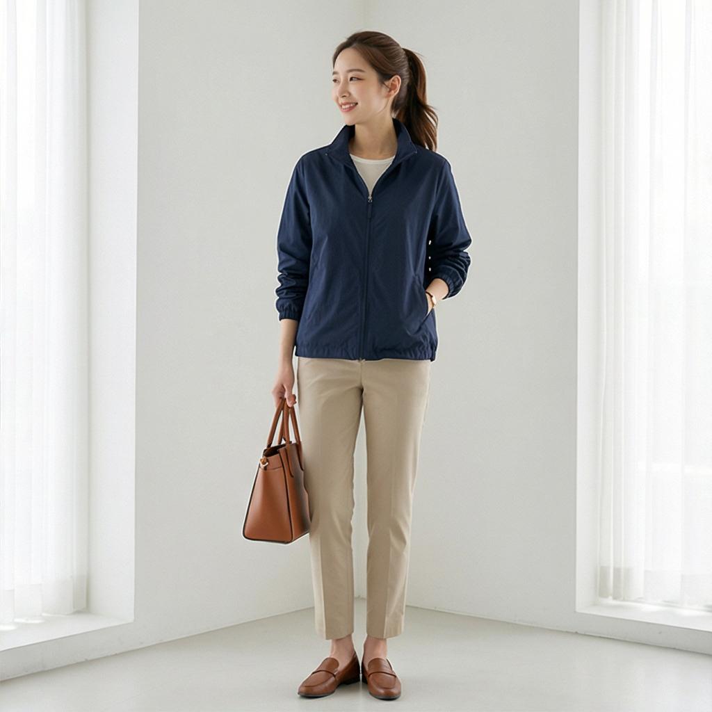 베이지색 슬랙스: 단정한 비즈니스 캐주얼