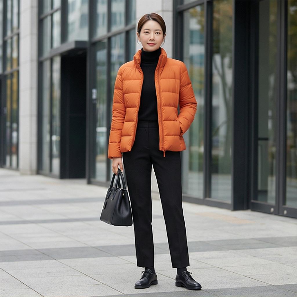 검정 슬랙스: 단정한 출근 룩