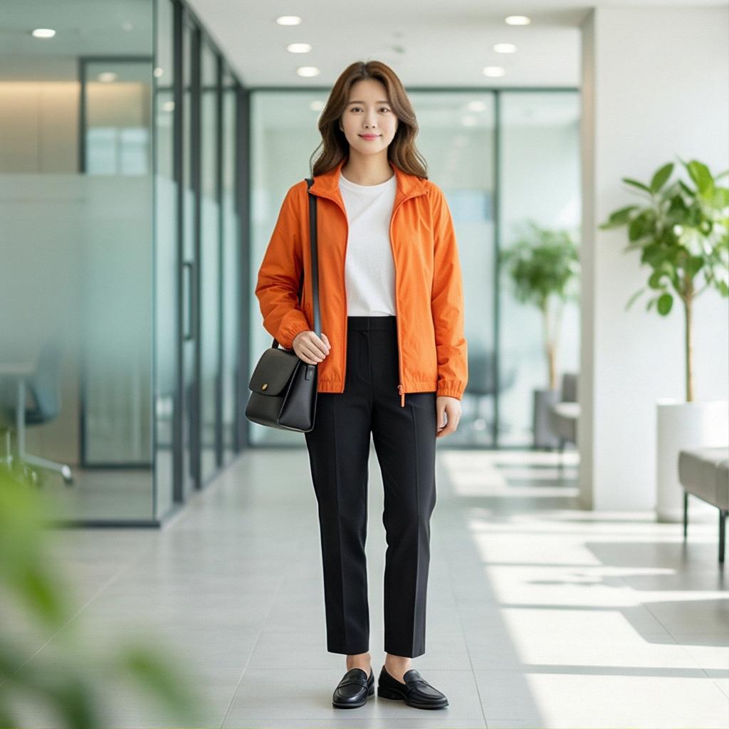 블랙 슬랙스: 단정하고 깔끔한 오피스 룩