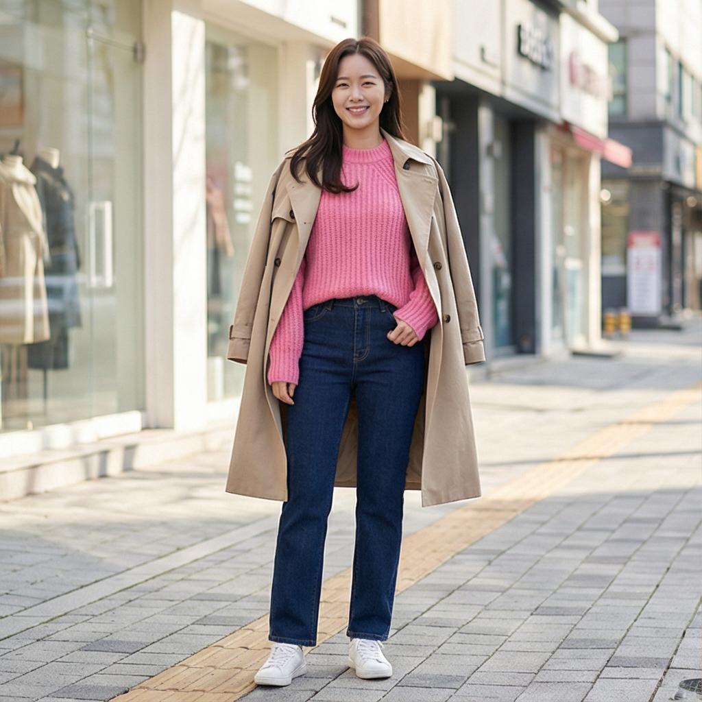 청바지: 생기 있는 데일리 캐주얼 룩