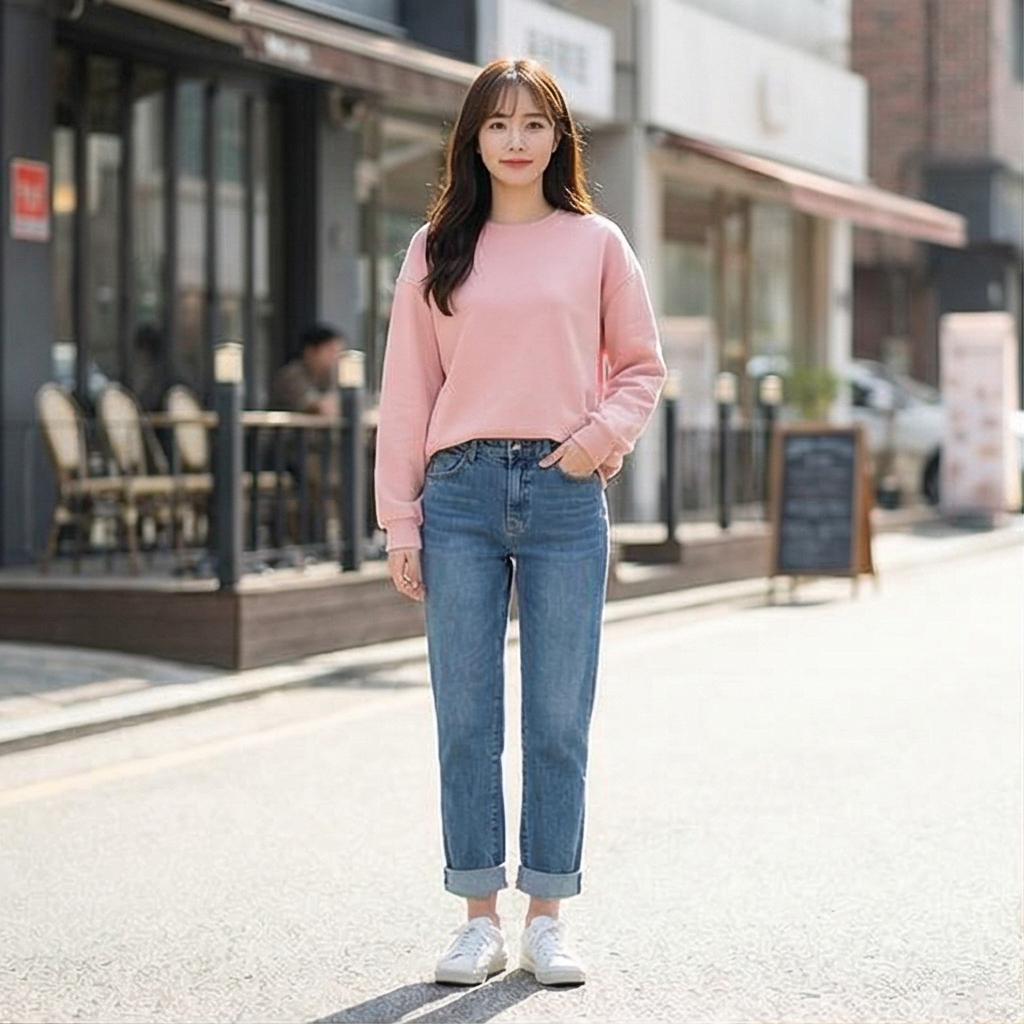 청바지: 캐주얼한 데일리룩