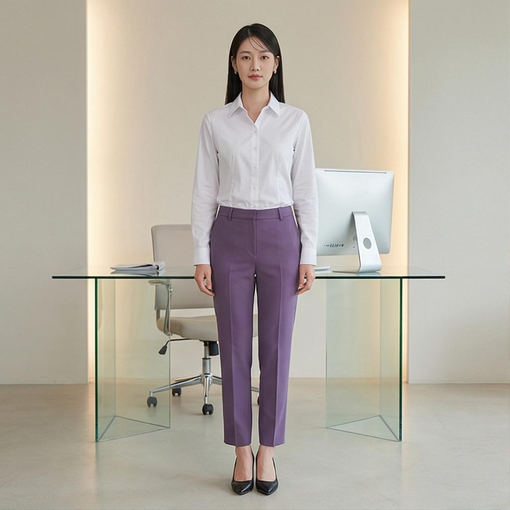화이트 셔츠: 단정한 오피스 스타일