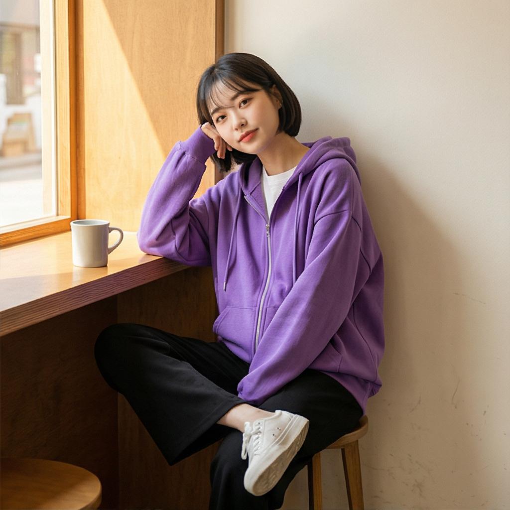 검정 와이드 팬츠: 편안한 스타일