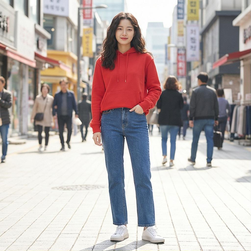 데님 팬츠: 경쾌한 데일리 스타일