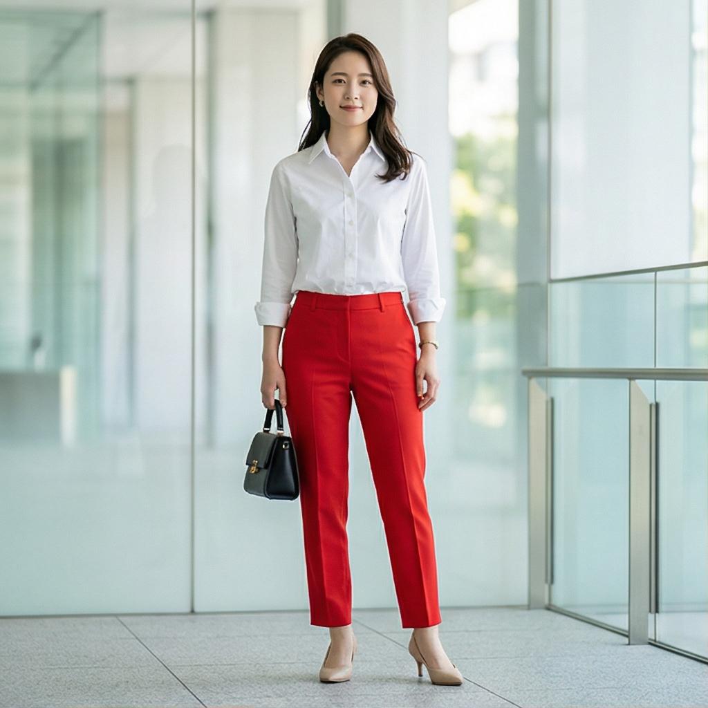 화이트 셔츠: 깔끔하고 단정한 오피스 룩