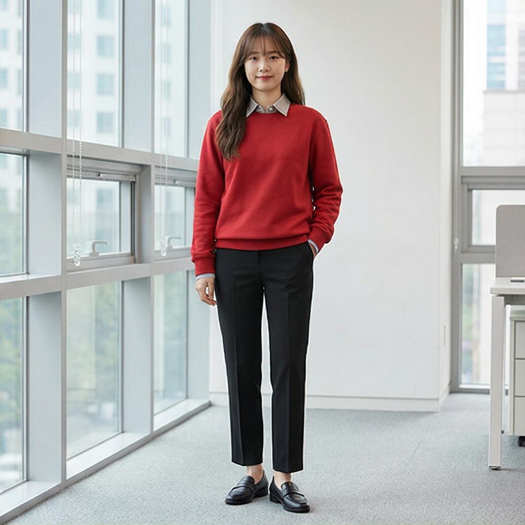검정 슬랙스: 단정한 비즈니스 캐주얼 스타일