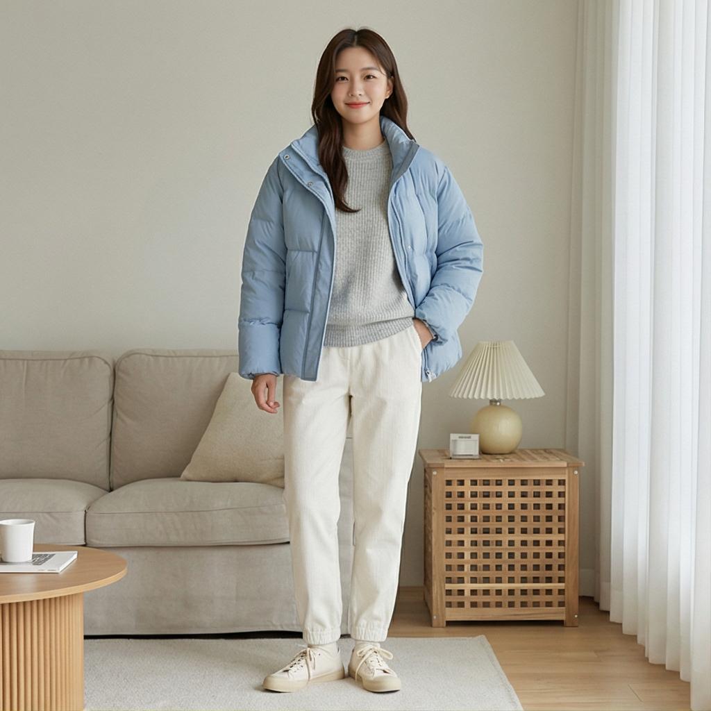 흰색 바지: 깨끗하고 화사한 데일리룩