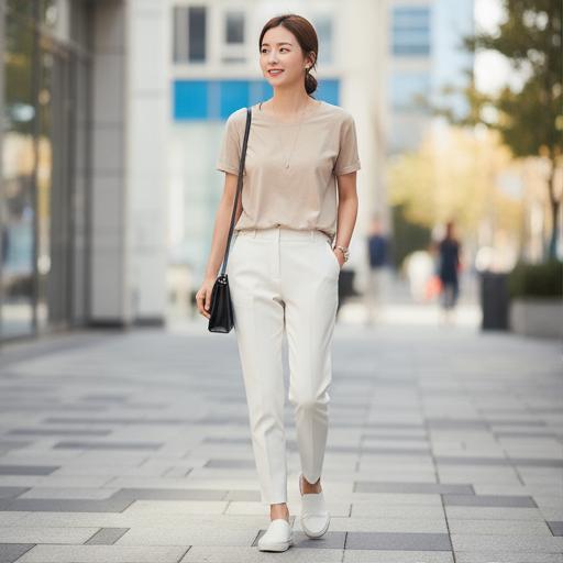 베이직 티셔츠: 꾸민 듯 안 꾸민 듯, 시크한 데일리룩